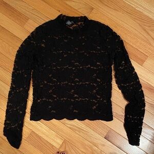 Rue21 Black Lace Top